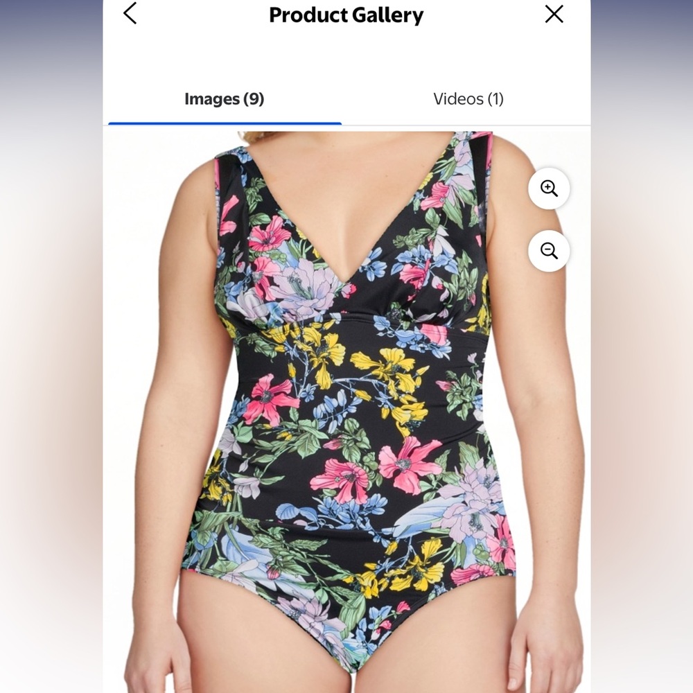 New without tags XL time and tru slimming silhouette bathing suit